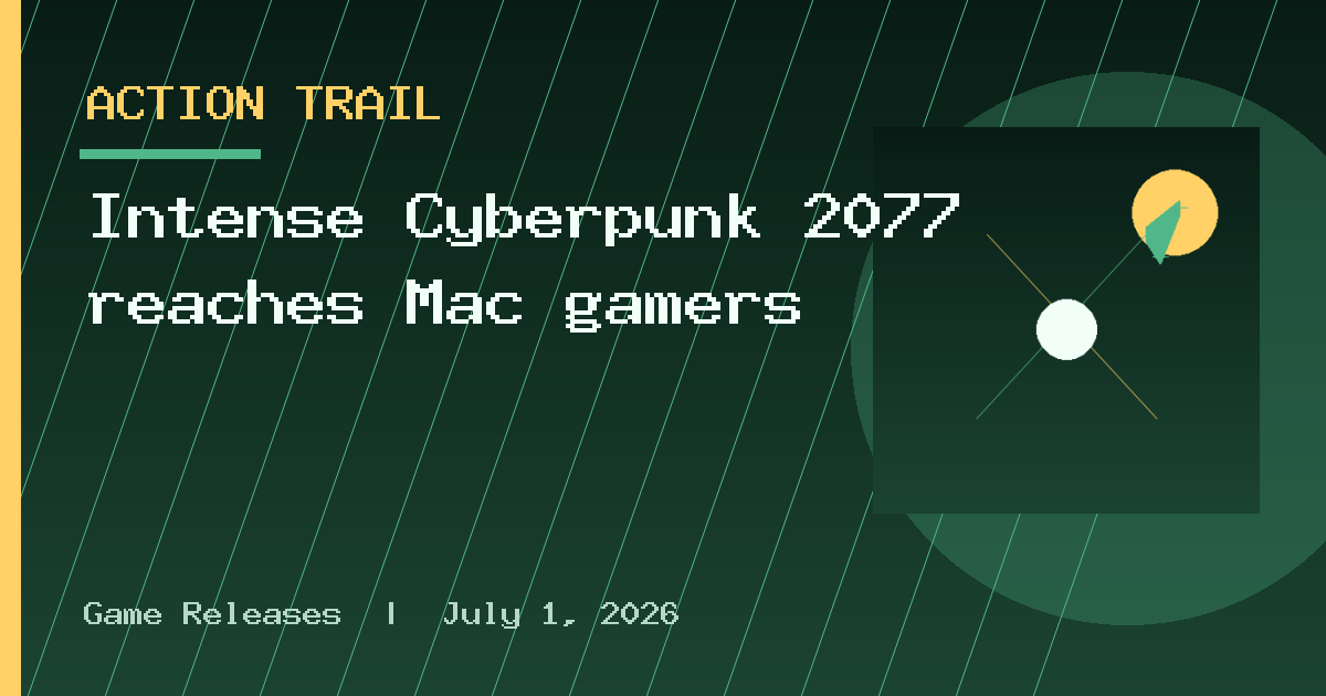 Intense Cyberpunk 2077 reaches Mac gamers