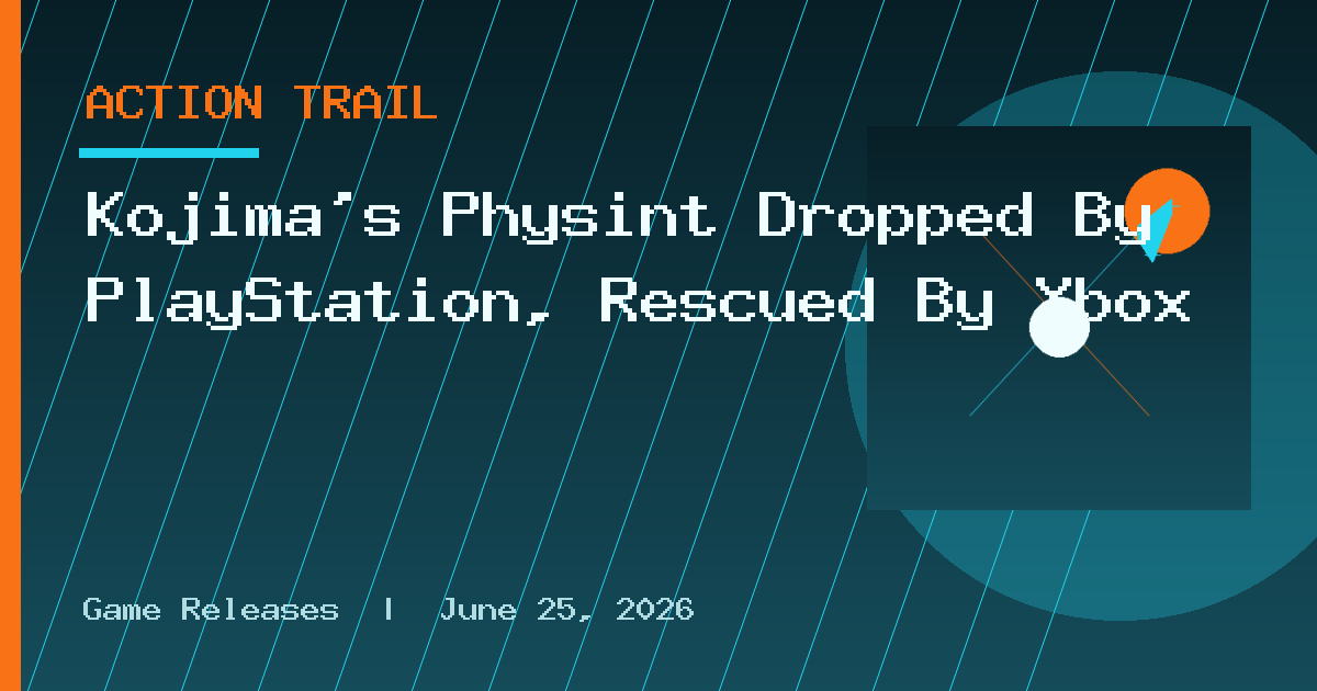 Kojima’s Physint Dropped By PlayStation, Rescued By Xbox