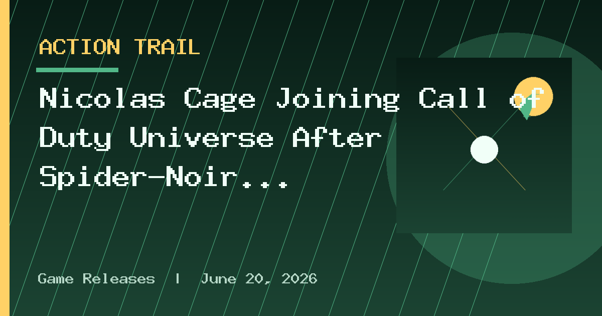 Nicolas Cage Joining Call of Duty Universe After Spider-Noir Role