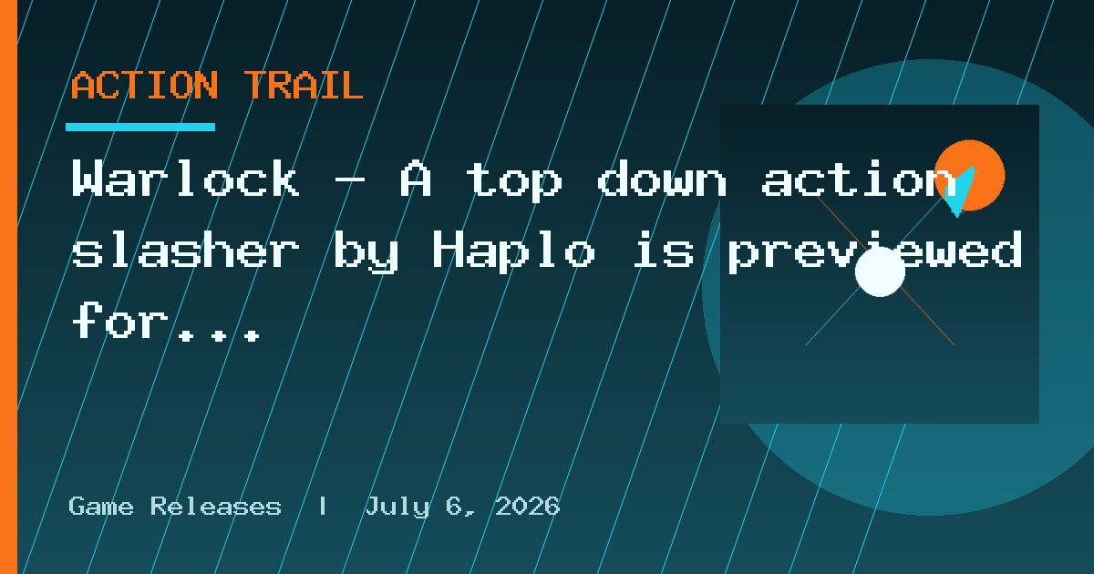 Warlock - A top down action slasher by Haplo is previewed for the C64